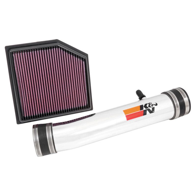 K&N 69 Series Performance Typhoon Intake Kit - Polished for 13-14 Lexus GS350 3.5L V6