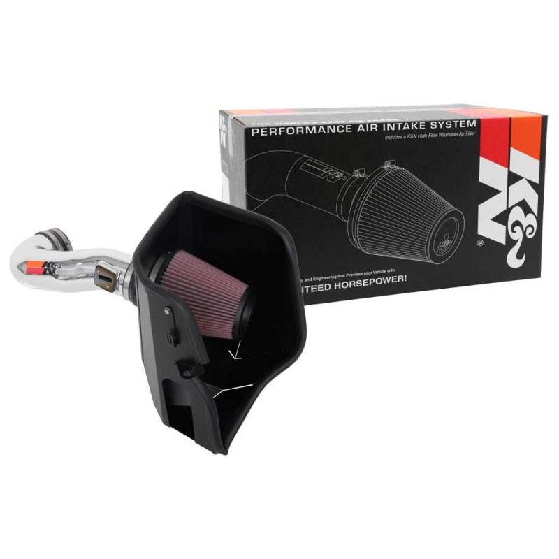 K&N 2019 Chevy Silverado / GMC Sierra 1500 V8-5.3/6.2L Performance Air Intake Kit