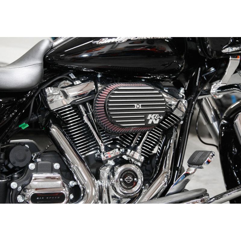 K&N Street Metal Intake System for 02-06 Harley Davidson Road King F/I 88cl Side Draft Dyna/Softail