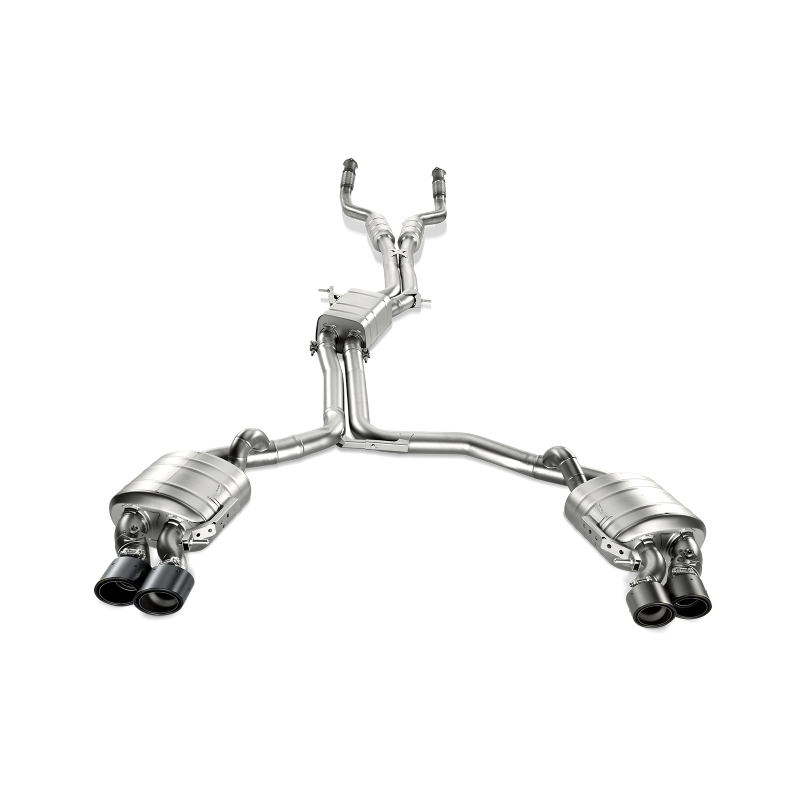 Akrapovic 13-17 Audi S6 Avant/Limousine (C7) Evolution Line Cat Back (Titanium) w/ Carbon Tips