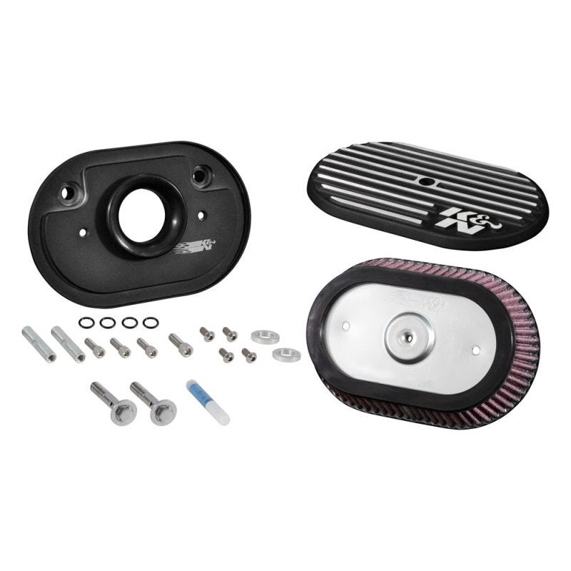 K&N Street Metal Intake System for 12-16 Harley Davidson Road King 103cl Side Draft Touring