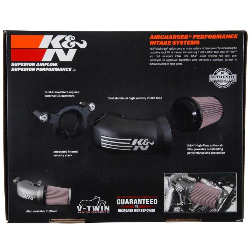 K&N 08-17 Harley Davidson Touring Models Performance Air Intake System