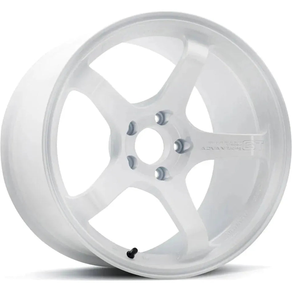 Advan GT Beyond 18x9.5 +45 5-100 Racing White Wheel - NP Motorsports