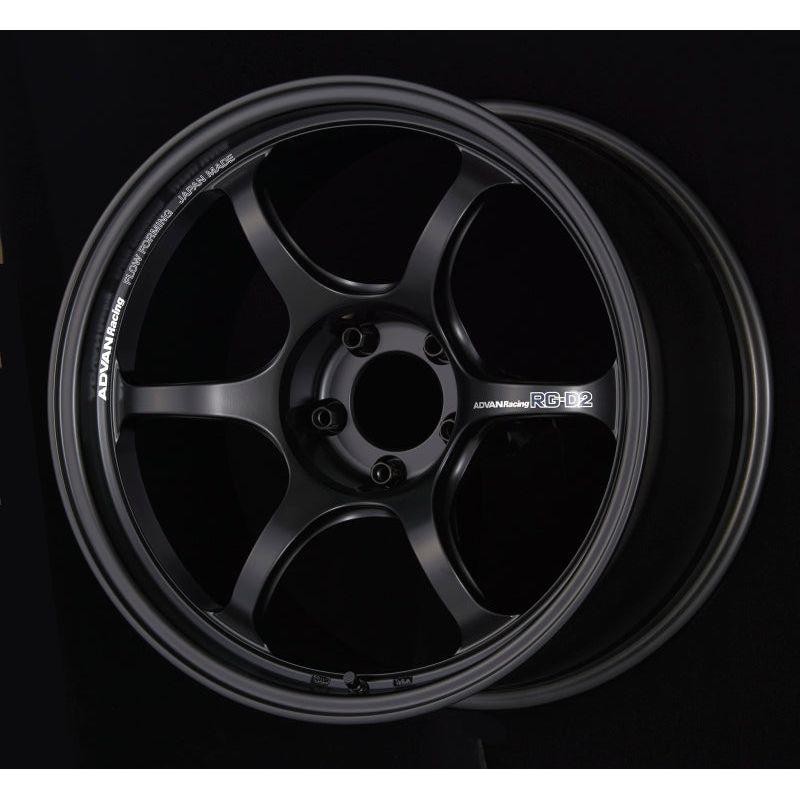 Advan RG-D2 18x9.5 +35 5-120 Semi Gloss Black Wheel - NP Motorsports