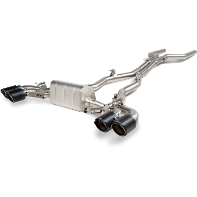 Akrapovic 2021 BMW M8/M8 Competition (F91/F92) Evolution Line Cat Back (Titanium) w/Carbon Tips - NP Motorsports