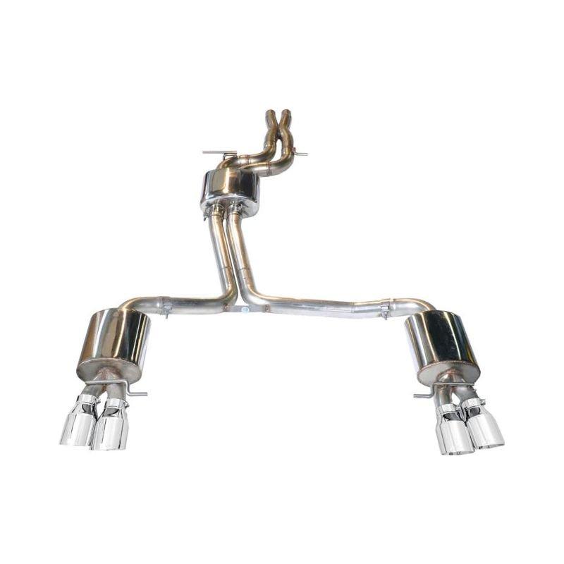 AWE Tuning Audi B8.5 S4 3.0T Touring Edition Exhaust System - Chrome Silver Tips (102mm) - NP Motorsports