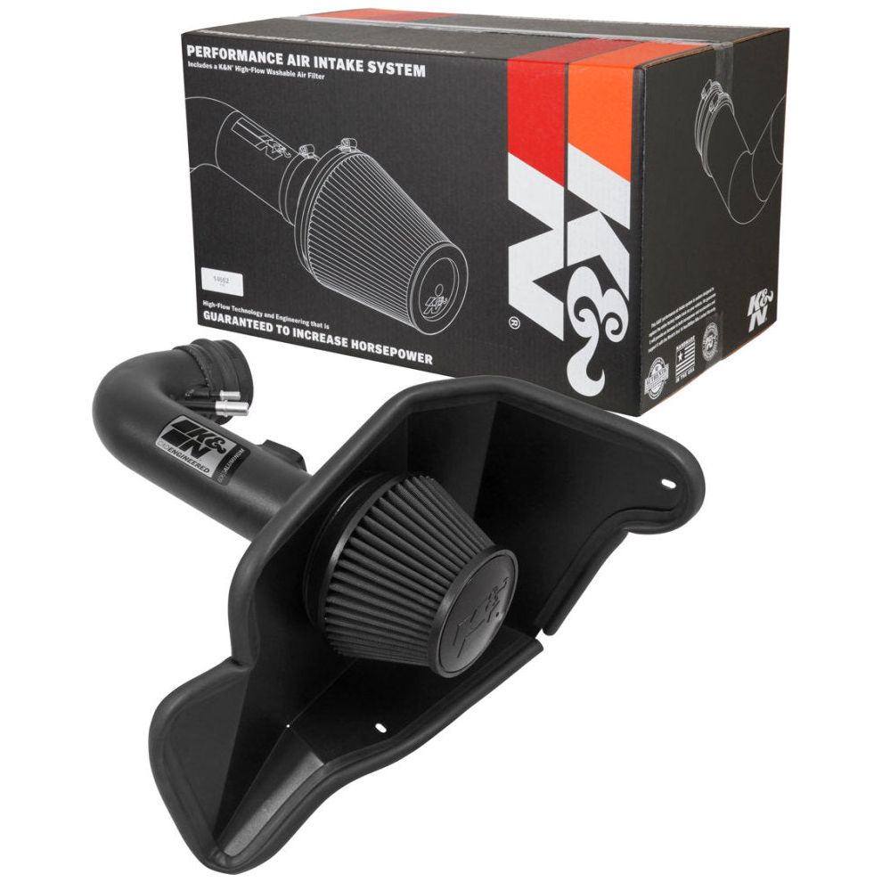 K&N 2015 Ford Mustang GT 5.0L V8 Black Performance Intake Kit