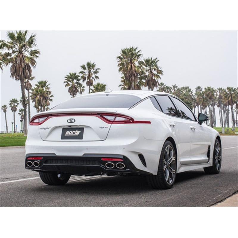 Borla 2018 Kia Stinger 3.3L V6 Turbo 2.25in Pipe Dia Dual Split Rear Exit S-Type Cat-Back Exhaust - NP Motorsports