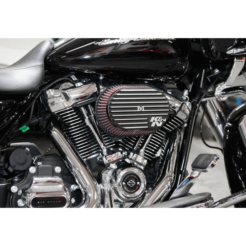 K&N Street Metal Intake System for 02-06 Harley Davidson Road King F/I 88cl Side Draft Dyna/Softail