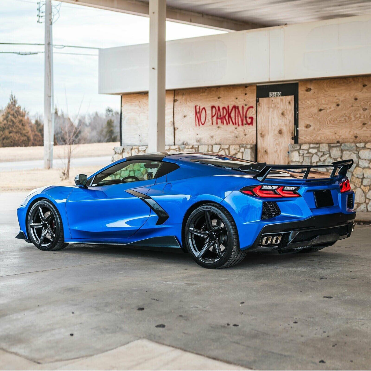 Chevrolet Corvette C8 - MRR Forged F23 Wheel Set 19x8.5 | 20x11 Gloss Black - NP Motorsports