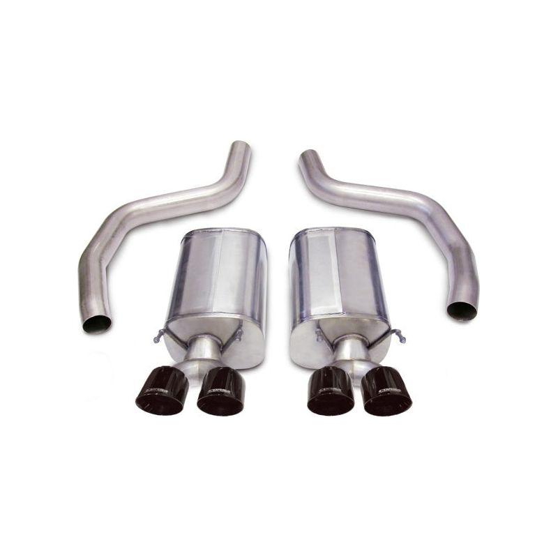 Corsa 06-13 Chevrolet Corvette C6 Z06 7.0L V8 Black Sport Axle-Back Exhaust - NP Motorsports