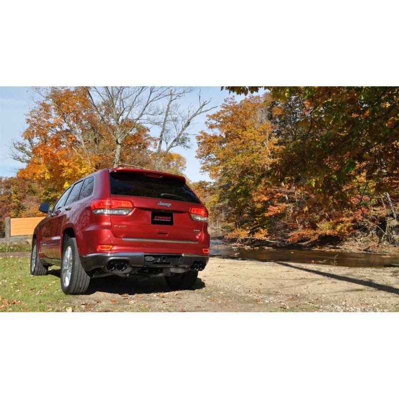Corsa 14-16 Jeep Grand Cherokee Summit Edition Black 2.5in Dual Rear Exit Cat-Back Exhaust - NP Motorsports