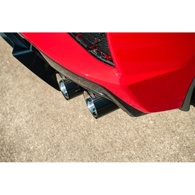Corsa 20-23 Chevrolet Corvette C8 RWD 3in Valved Cat-Back w/ 4.5in Carbon Fiber Polished Tips - NP Motorsports