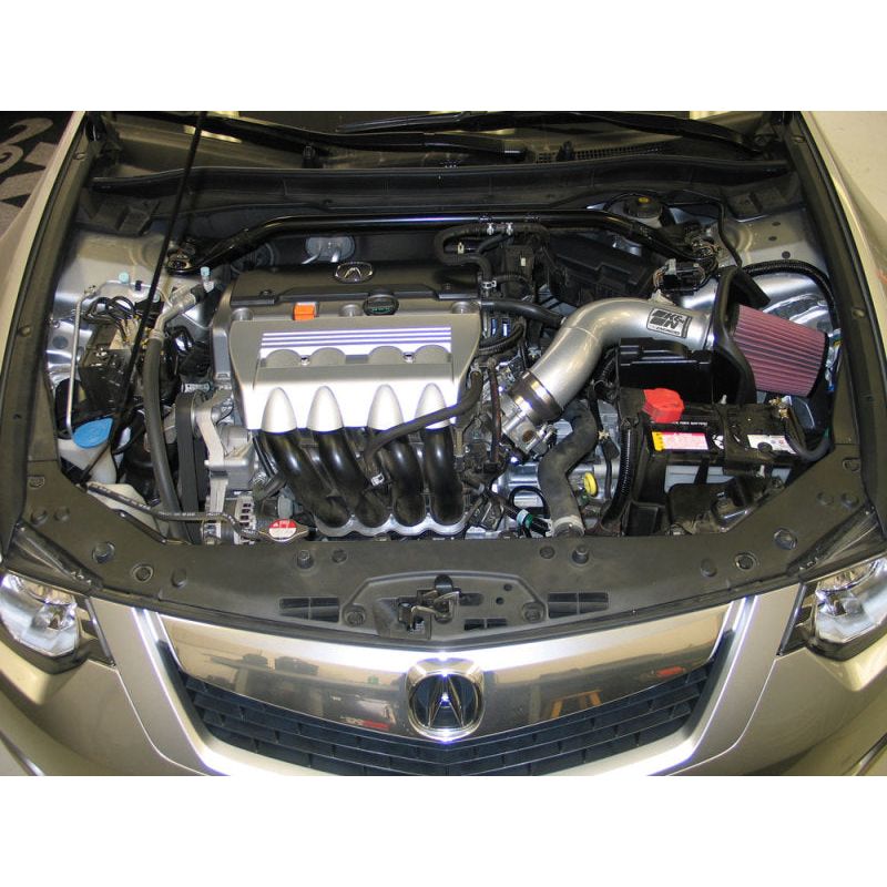 K&N 09 Acura TSX 2.4L Silver Typhoon Intake