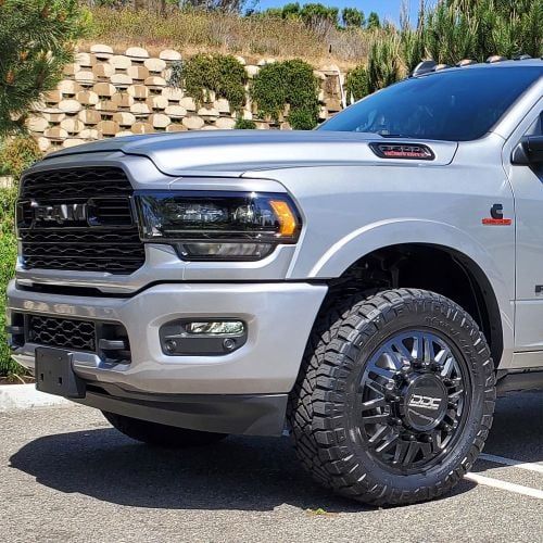 DDC Aftermath Black/Milled 22X8.25 8X165 Dually Wheel Set | 94-18 Dodge Ram 3500 and 92-10 GM 3500 - NP Motorsports