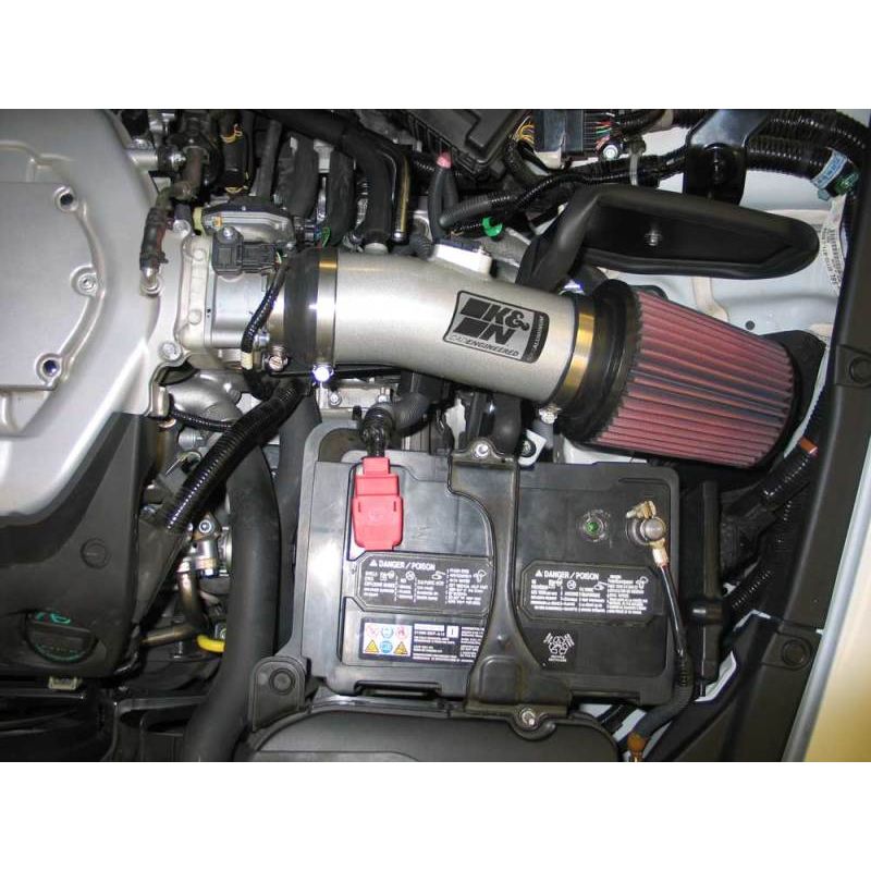 K&N 08 Honda Accord 3.5L-V6 Silver Typhoon Short Ram Intake
