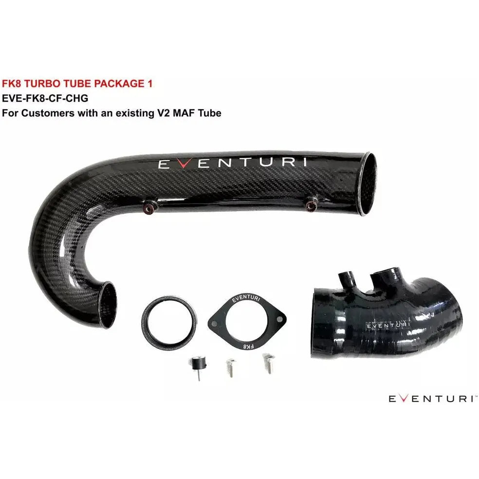 Eventuri Honda FK8 Civic Type R | Black Carbon Charge-Pipe - TAG Motorsports