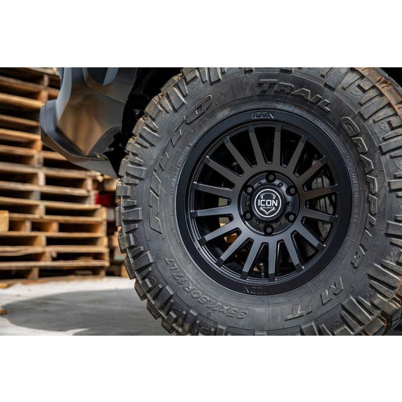 ICON Recon SLX 17x8.5 5x5.5 BP 0mm Offset 4.75in BS 77.9mm Bore Satin Black Wheel - NP Motorsports