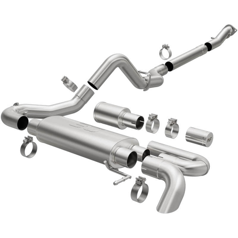 MagnaFlow 2021 Ford Bronco Overland Series Cat-Back Exhaust w/ Single Straight Driver Exit- No Tip - NP Motorsports