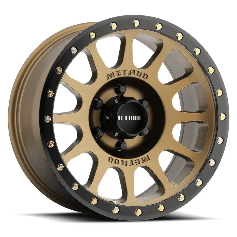 Method MR305 NV 17x8.5 25mm Offset 6x5.5 108mm CB Method Bronze/Black Street Loc Wheel - NP Motorsports
