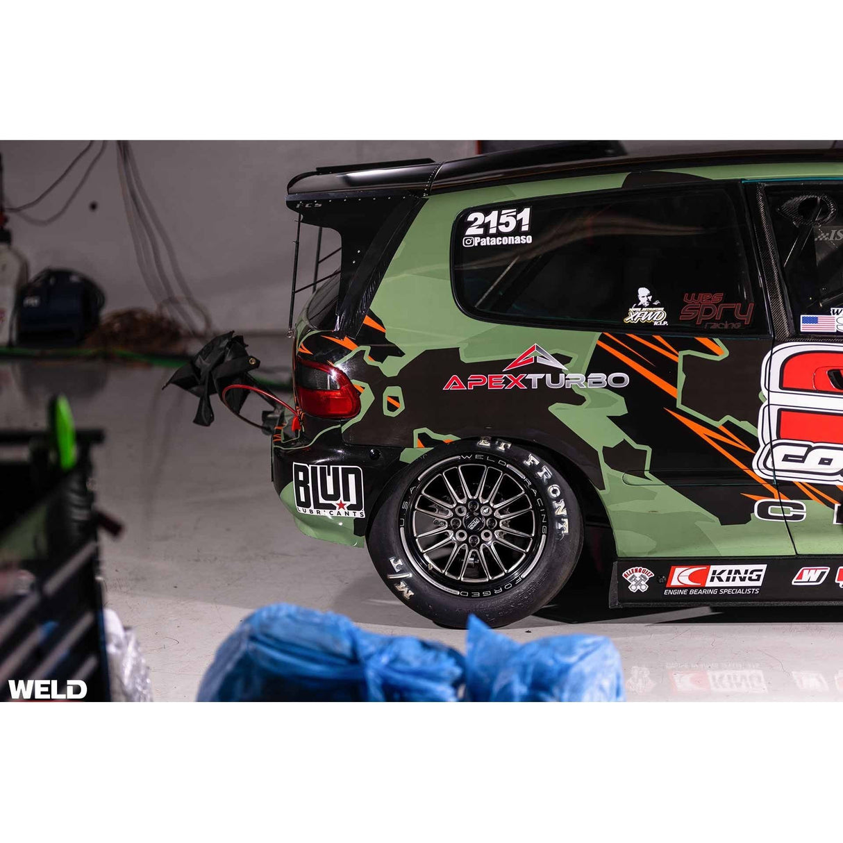 Weld Tuner Import 15x3.5 / 4x100mm BP / 2.25in. BS 1-Piece Black Wheel - NP Motorsports