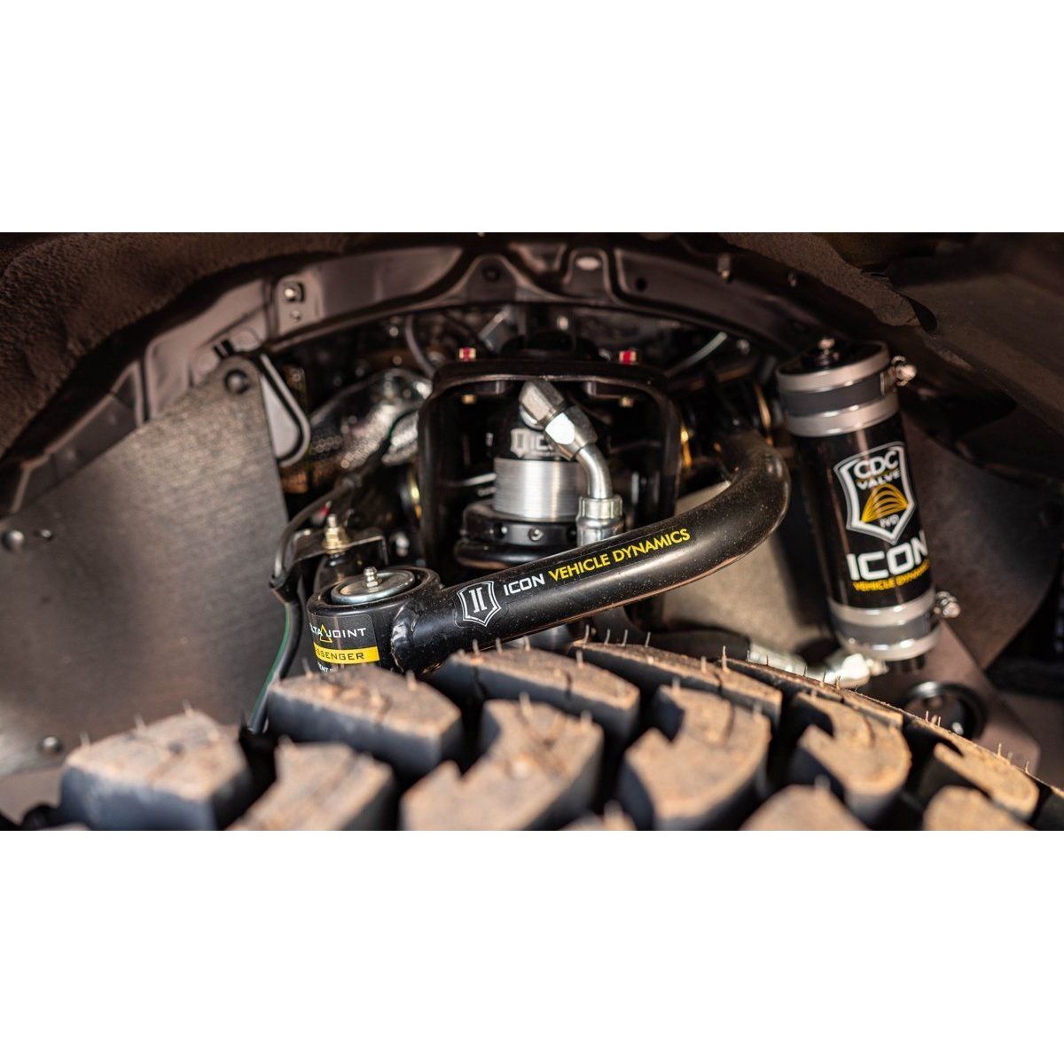 05-23 Toyota Tacoma Suspension System Icon Vehicle Dynamics Billet Delta Joint UCA (close-up)