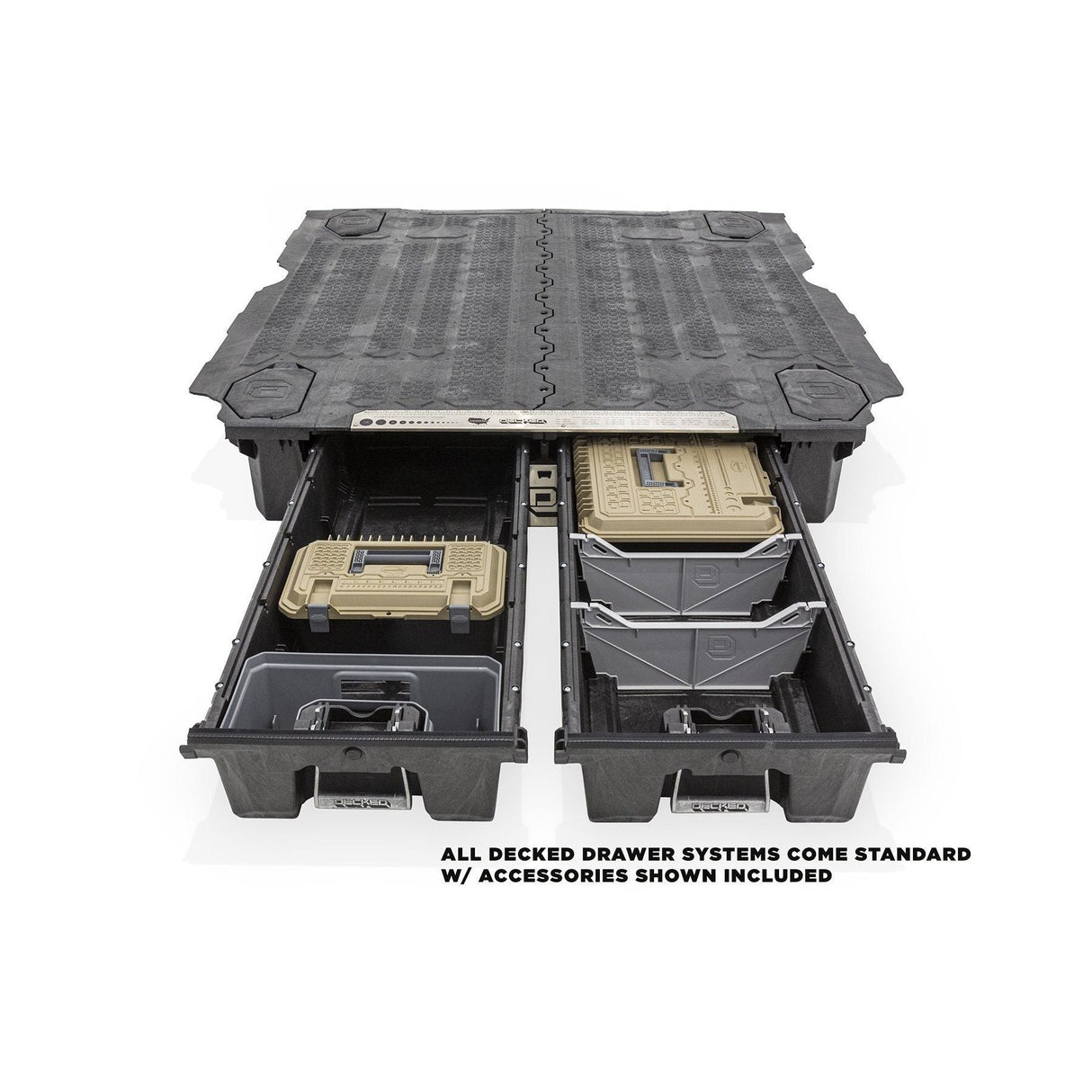 '07-21 Toyota Tundra Decked Truck Bed Storage System Display of Included Parts 