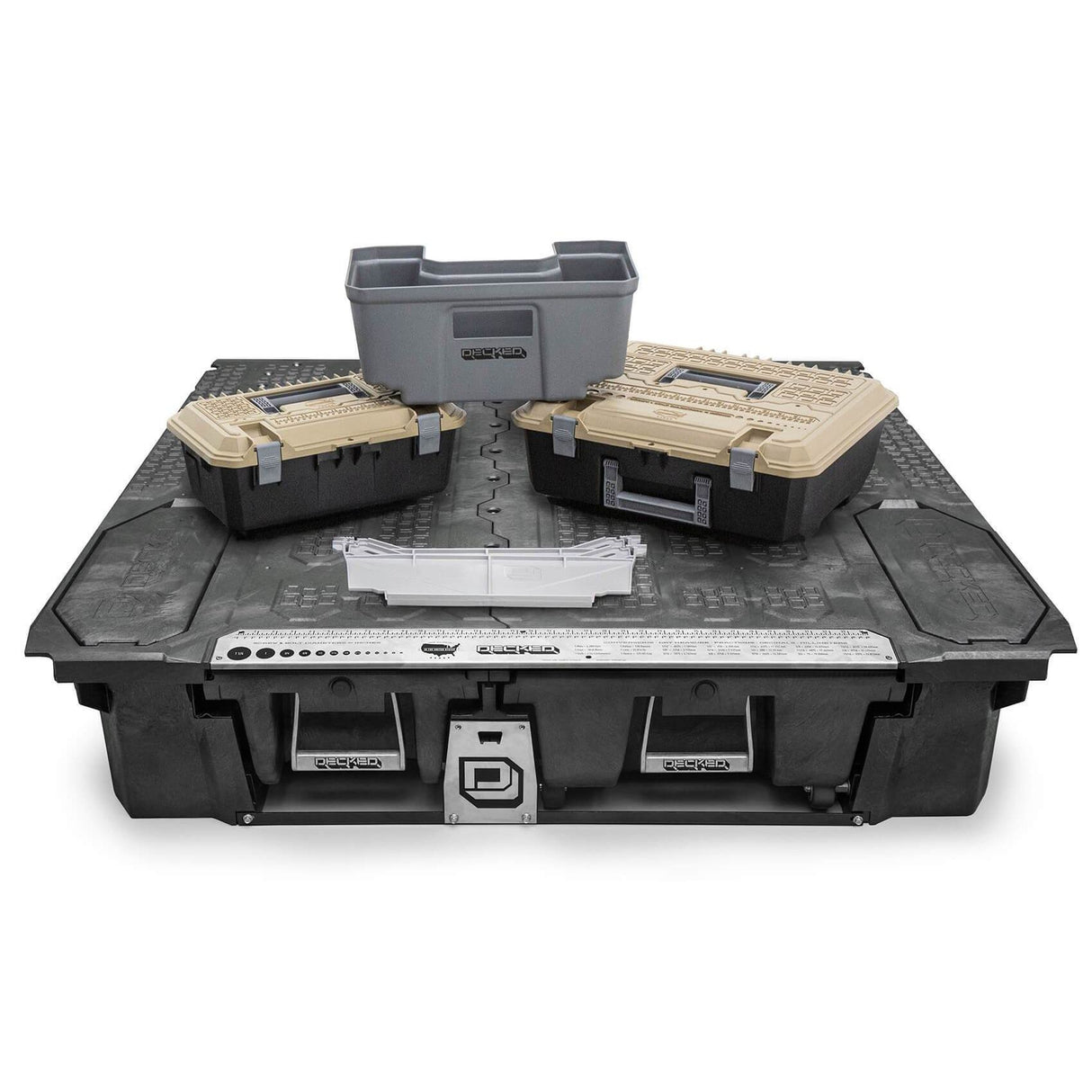 '07-21 Toyota Tundra Decked Truck Bed Storage System Display of Included Parts 