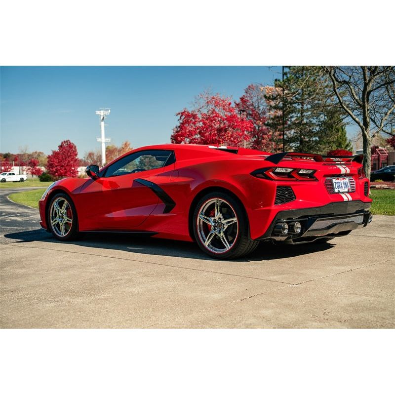 Corsa 20-23 Chevrolet Corvette C8 RWD 3in Delete 4 Valve Cat-Back w/NPP w/4.5in CF Polished Tips