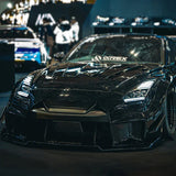 Alpharex - 2009-2024 Nissan GT-R NOVA-Series LED Projector Headlights Alpha-Black