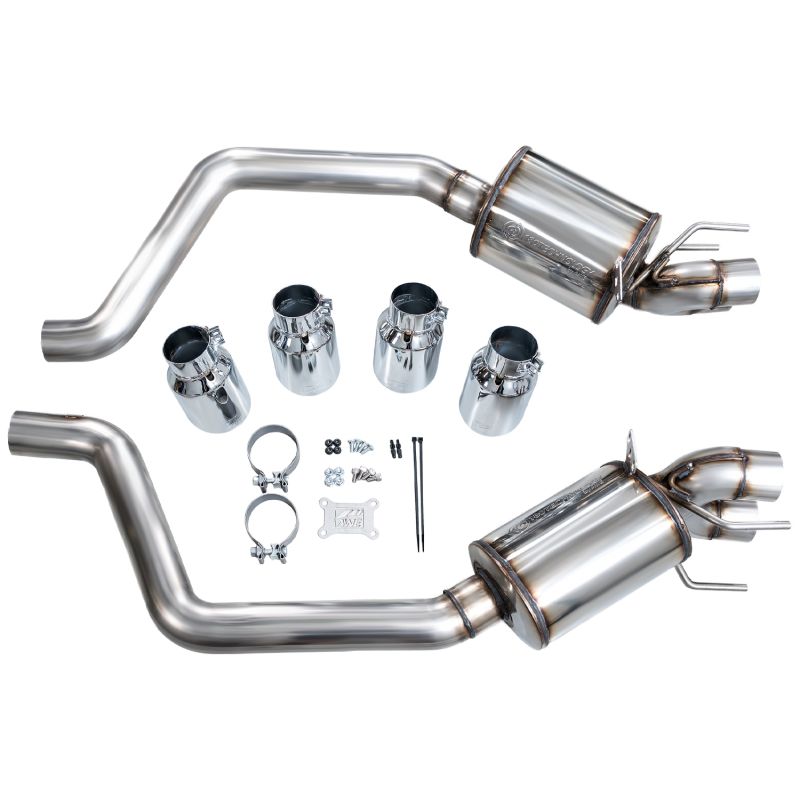 AWE Tuning C6 Chevrolet Corvette Z06/ZR1 Touring Edition Axle-back Exhaust w/ Chrome Silver Tips