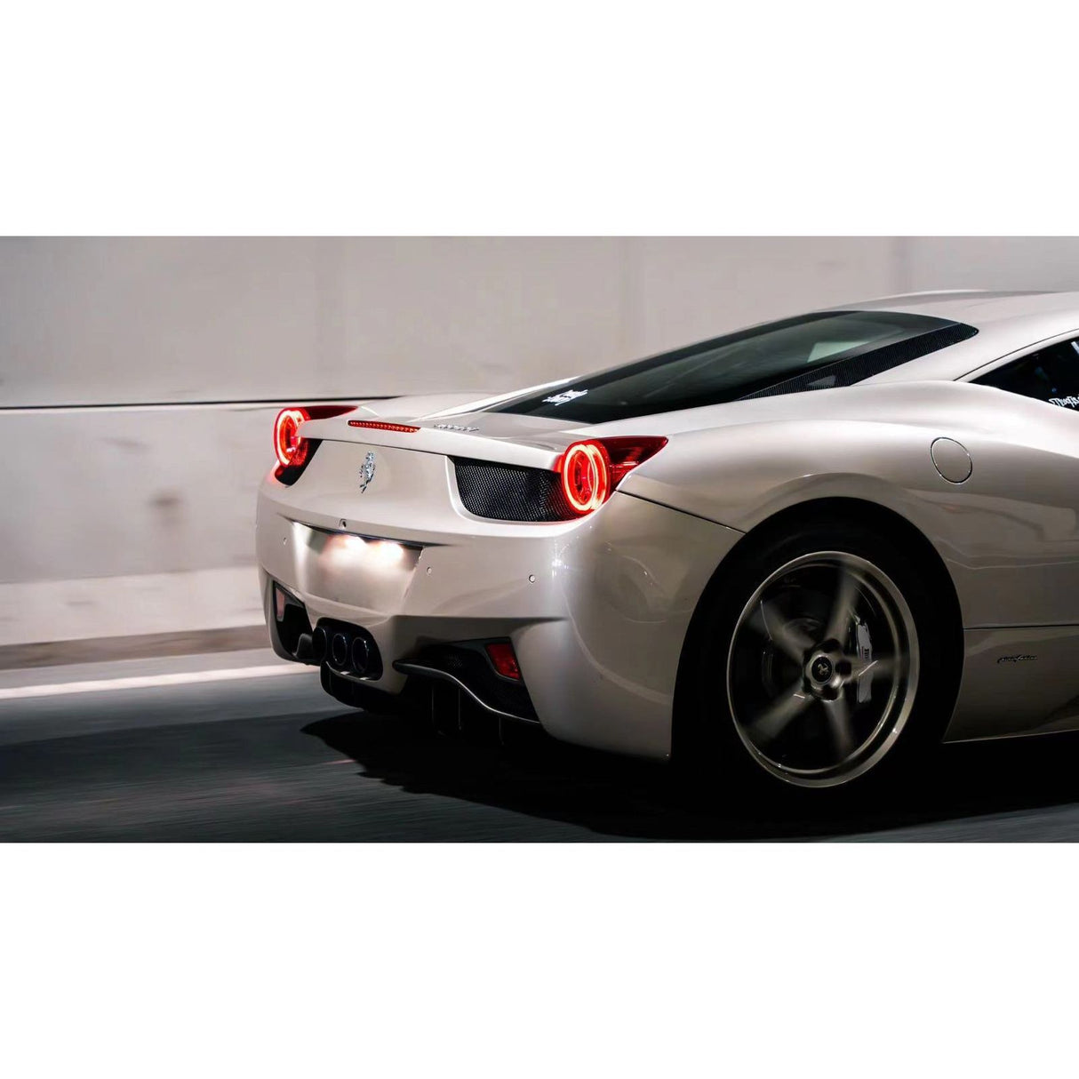 10-15 Ferrari 458 NOVA-Series Prismatic LED Tail Lights - Smoke | AlphaRex