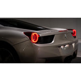 10-15 Ferrari 458 NOVA-Series Prismatic LED Tail Lights - Smoke | AlphaRex