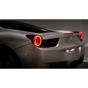 10-15 Ferrari 458 NOVA-Series Prismatic LED Tail Lights - Smoke | AlphaRex
