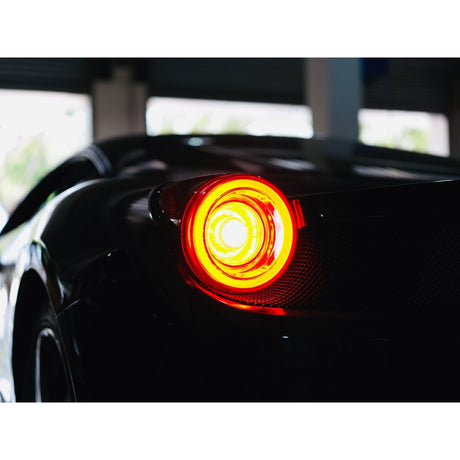 10-15 Ferrari 458 NOVA-Series Prismatic LED Tail Lights - Smoke | AlphaRex