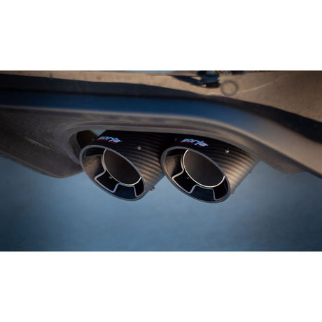 Borla 18-19 Ford Mustang GT 5.0L Coupe w/o Valves ATAK 3in Cat-Back Exhaust-Blk Carbon Fiber Tips