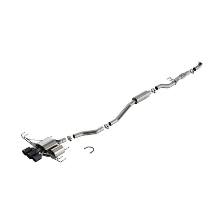 Borla 2023-2025 Honda Civic Type R ATAK Catback Exhaust w/ 4in Black Anodized Carbon Fiber Tips