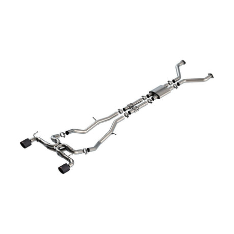 Borla 22-24 Nissan Z 2.5in ATAK Cat Back Exhaust 4.5in Tip - Carbon Fiber Black Anodized