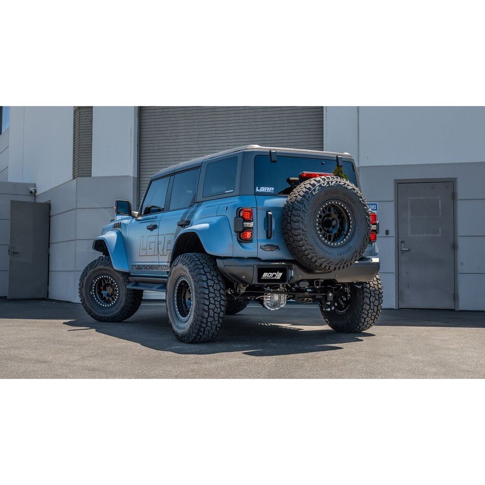 Borla 22-24 Ford Bronco Raptor V6 Turbo AT 2WD / 4WD ATAK Catback Exhaust w/ 4in Black Coated Tips