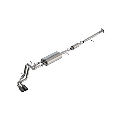 Borla 23-24 Chevrolet Colorado / 23-24 GMC Canyon S-Type Catback Exhaust w/Black Chrome Tips