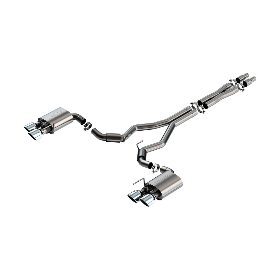 Borla 2024 Ford Mustang Dark Horse 5.0L V8 w/ Active Exhaust S-Type Cat-Back Exhaust System