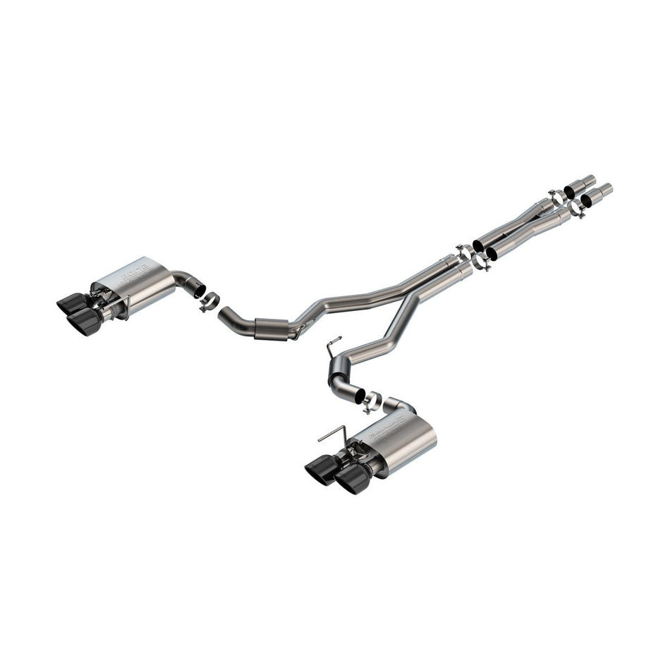 Borla 2024 Ford Mustang Dark Horse 5.0L V8 w/Active Exhaust S-Type Cat-Back Exhaust System - BC Tips