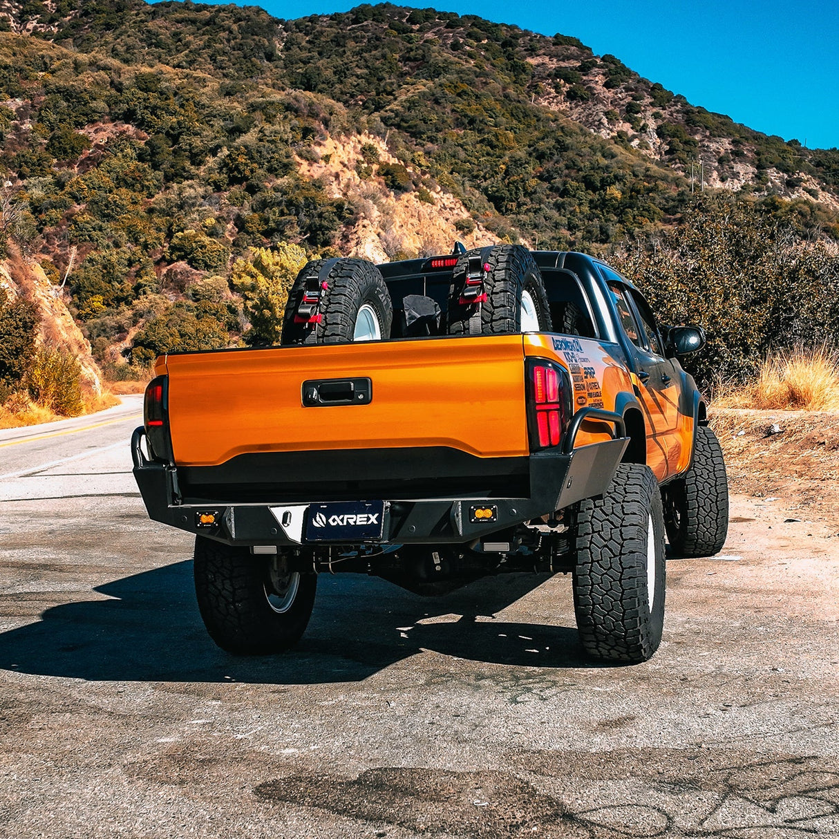 16-23 Toyota Tacoma NOVA-Series Prismatic LED Tail Lights Alpha-Black | AlphaRex