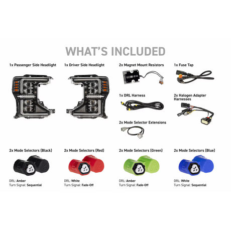 Morimoto 2020-2022 Ford F250/F350 Hybrid LED Headlights