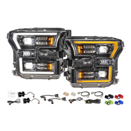Morimoto XB Evo Headlights: 2015-2017 Ford F-150 / 2017-2020 Raptor (Set)