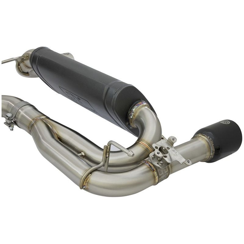 aFe MACHForce XP Exhausts Axle-Back 12-15 BMW 335i 3.0T (SS w/Black Tips)