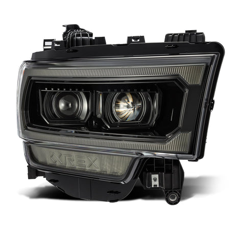19-24 Ram 2500/3500/4500/5500 LUXX-Series LED Projector Headlights Alpha-Black | AlphaRex