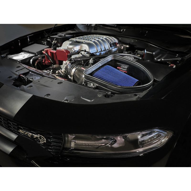 aFe Dodge Charger SRT Hellcat Redeye 21-23 V8-6.2L Track Series Stage-2 Carbon Fiber Intake Pro 5R