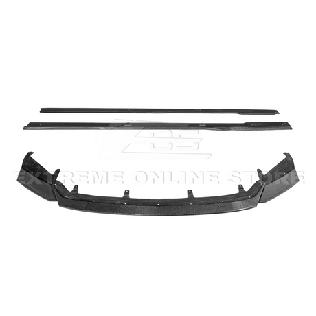 2021+ Lexus IS - Carbon Fiber Novel Style Front Lip Splitter & Side Skirts