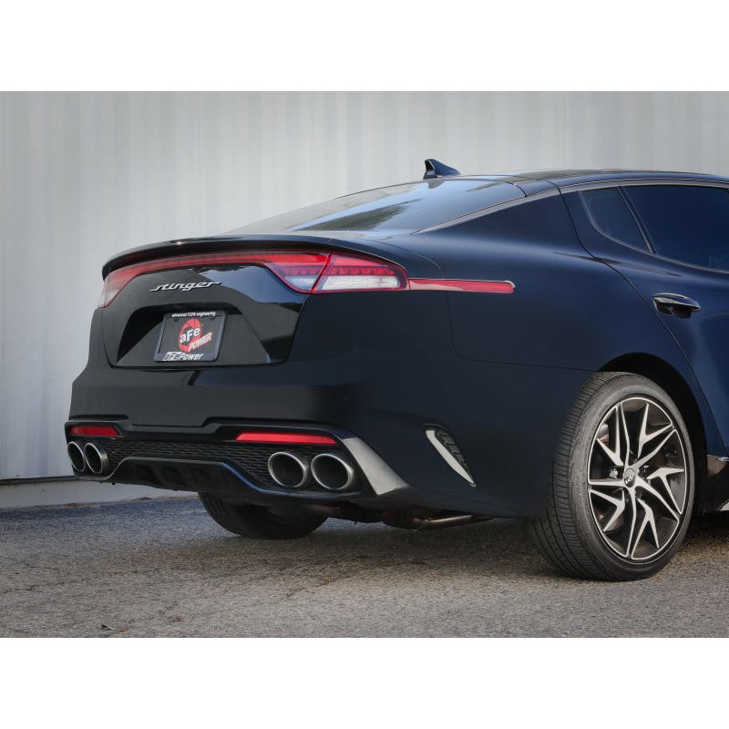 aFe 22-23 Kia Stinger L4-2.5L Turbo Gemini XV 3in to Dual 2-1/2in Cat-Back Exhaust System w/ Cut-Out